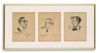 JAMES MONTGOMERY FLAGG. Group of 6 Portraits.